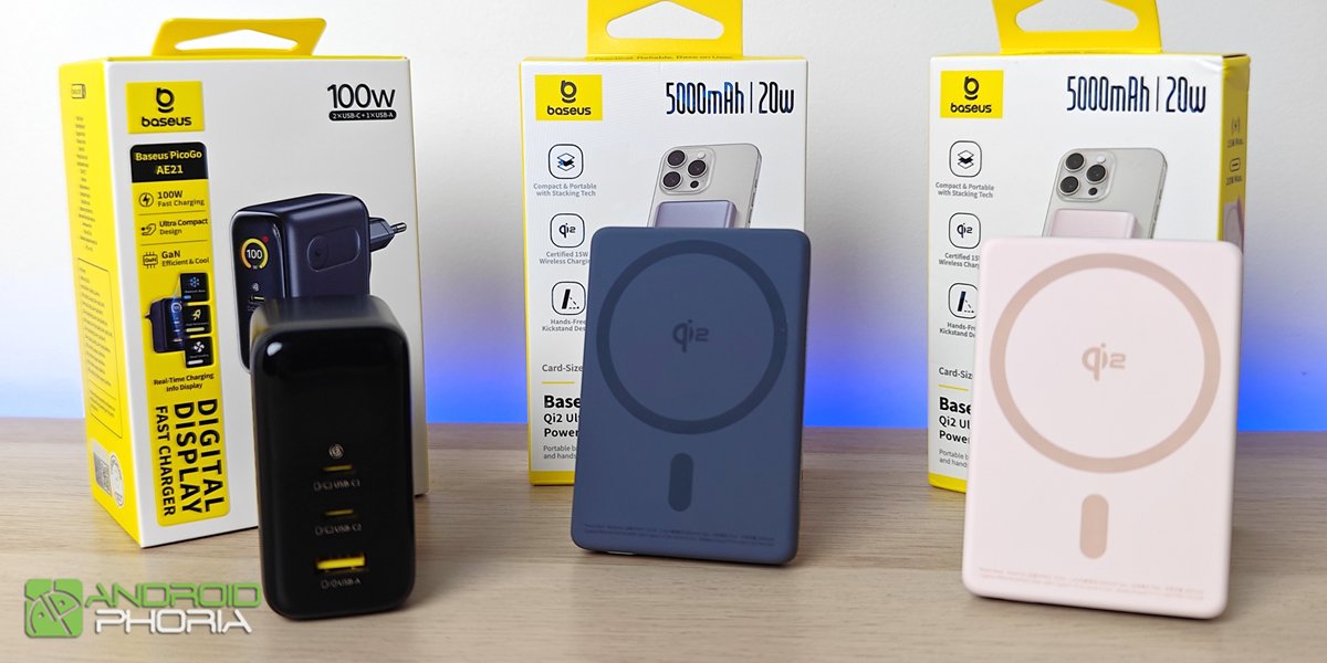 Androidphoria's tweet card. Baseus nos trae su nueva serie de cargadores y powerbanks "PicoGo II" cuya principal novedad es el soporte del estándar Qi2. Lo analizamos.