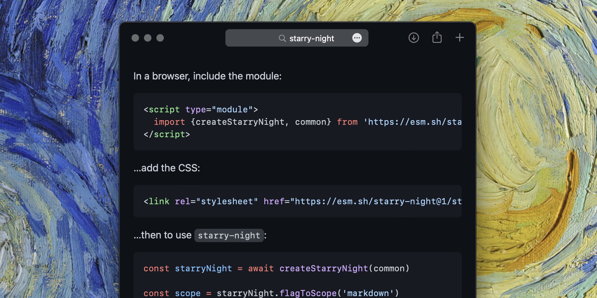 wooorm's tweet card. Syntax highlighting, like GitHub. Contribute to wooorm/starry-night development by creating an account on GitHub.