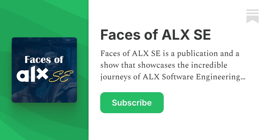 facesofalxse's tweet card. Faces of ALX SE is a publication and a show that showcases the incredible journeys of ALX Software Engineering students. Click to read Faces of ALX SE, a Substack publication with thousands of...