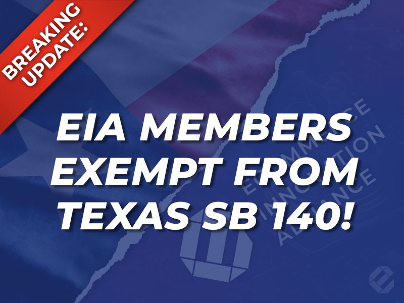 mikemanheimer's tweet card. Texas AG Tells Court That Ecommerce Innovation Alliance (EIA) Members and Postscript Are Exempt from Texas SB 140