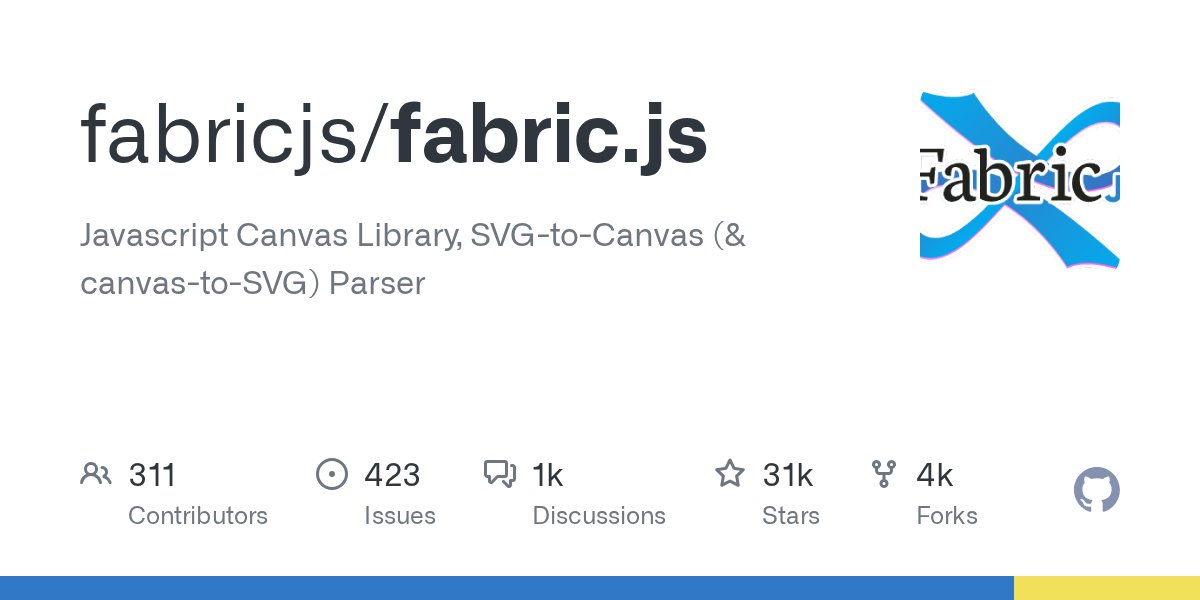 shadouyoua's tweet card. Javascript Canvas Library, SVG-to-Canvas (& canvas-to-SVG) Parser - fabricjs/fabric.js