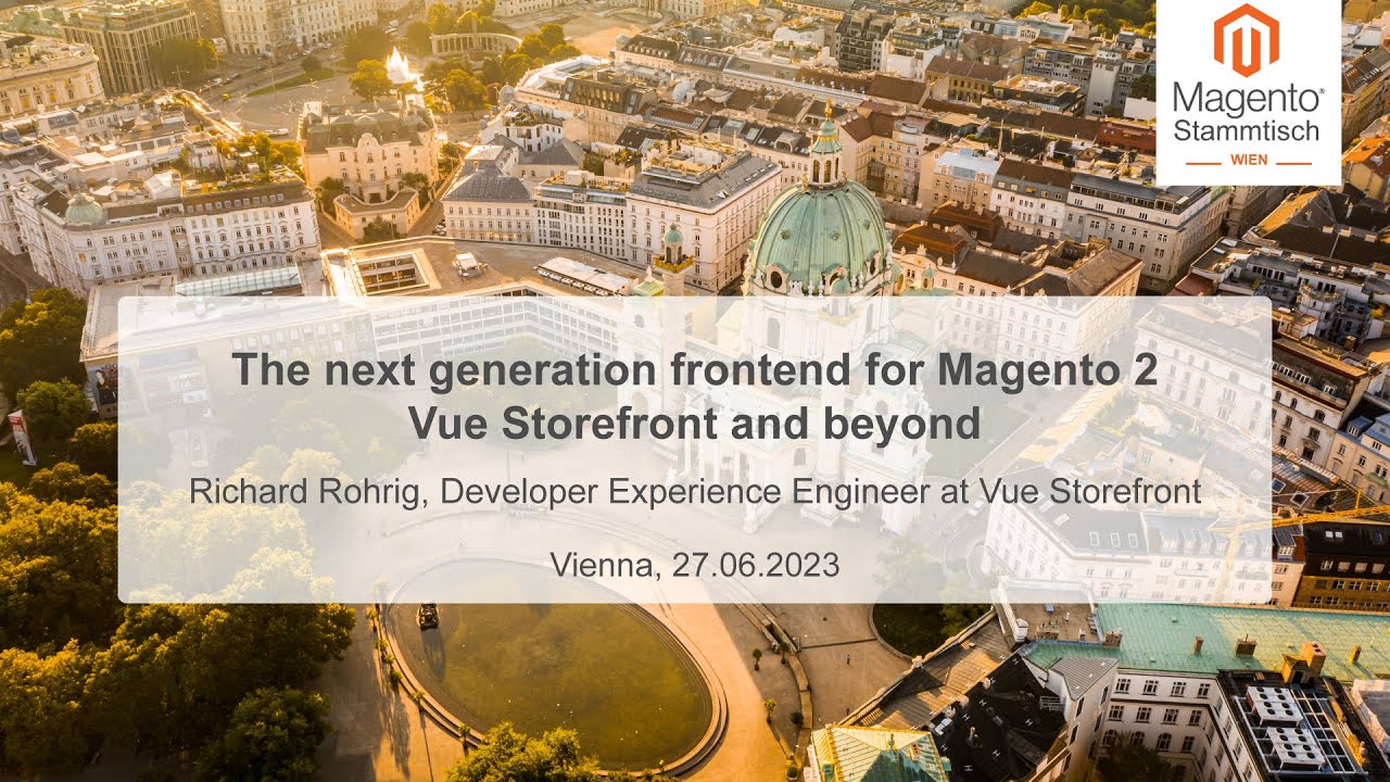 useAlokai's tweet card. Rick Rohrig: The next generation frontend for Magento 2 - Vue...
