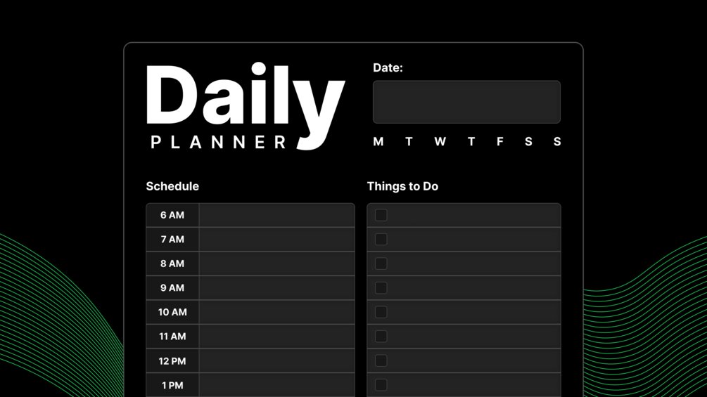 templatestackio's tweet card. Discover the "GoodNotes Daily Planner" - your key to a more organized and productive day. It features sections for Schedule, Things to Do, and Notes.📅 Schedule: Plan your day's events and appointm...