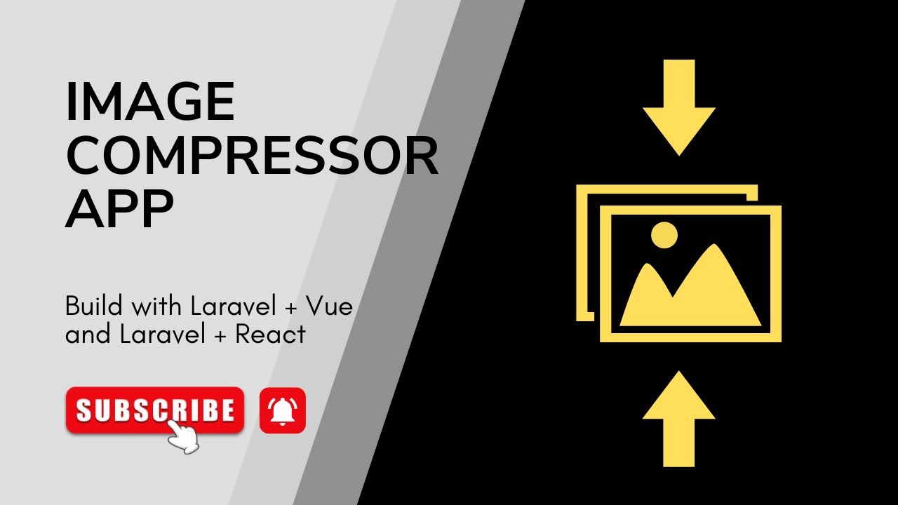 DarijaCoding's tweet card. Image Compressor App Tutorial | Full Stack Laravel + Vue & React - 1-...