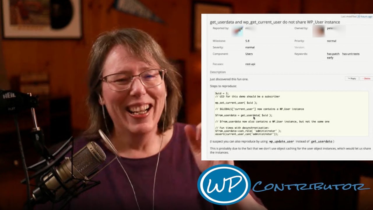 hellofromTonya's tweet card. PHP Object, Caching, Global Variable Testing | WP Contributor EP001