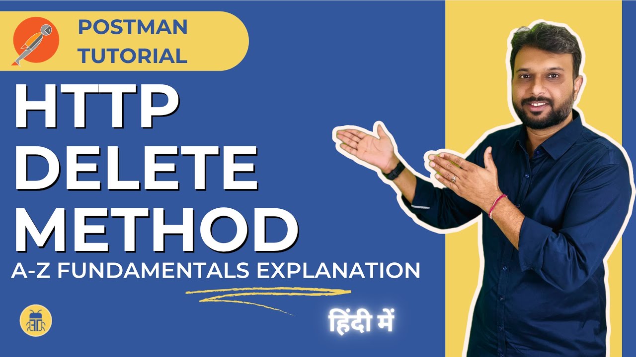 nnishantgohel's tweet card. Postman Tutorial in Hindi - HTTP Delete Method explanation