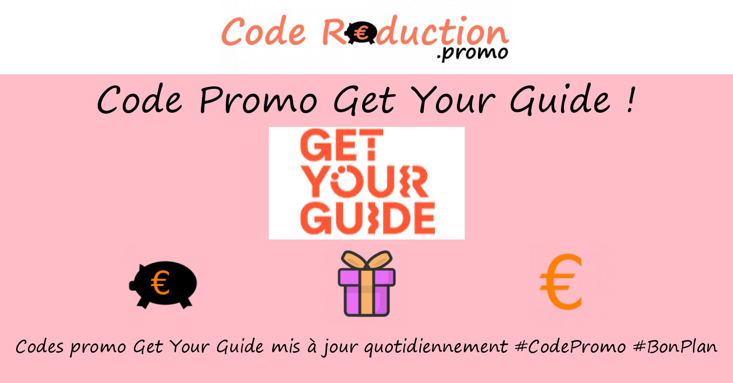 CodeRed_Promo's tweet card. ᐅ Trouvez un code promo Get Your Guide valide ⭐ Obtenez des réductions exclusives en utilisant un ❤❤ code promo Get Your Guide ❤❤ Octobre 2025