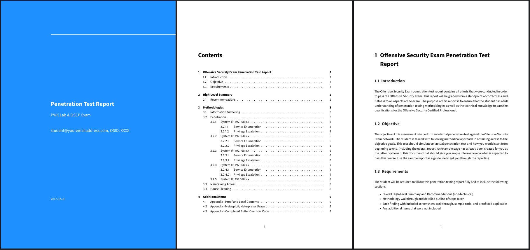 noraj_rawsec's tweet card. :orange_book: Markdown Templates for Offensive Security OSCP, OSWE, OSCE, OSEE, OSWP exam report - noraj/OSCP-Exam-Report-Template-Markdown