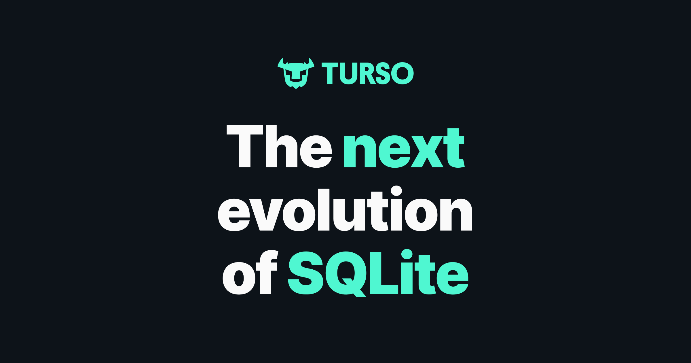 tursodatabase's tweet card. Turso is the small database for your biggest ideas. The most efficient way to build for apps, AI, agents, and everything in between.