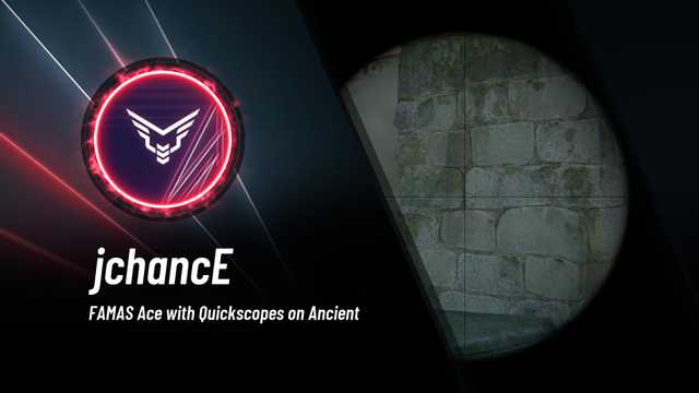 jchancEcsgo's tweet card. FAMAS Ace with Quickscopes on Ancient