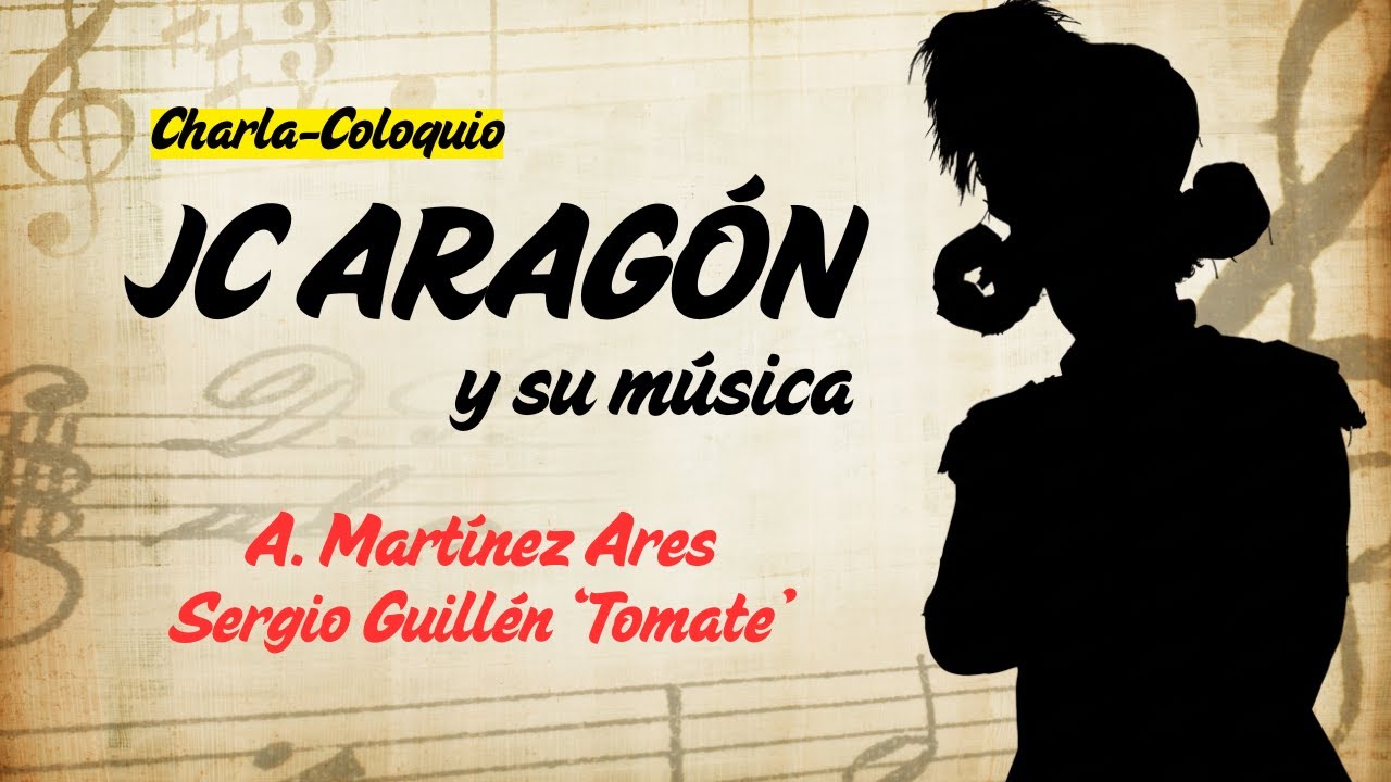 comparsajc's tweet card. JUAN CARLOS ARAGÓN Y SU MÚSICA (Charla-Coloquio) - Martínez Ares y...