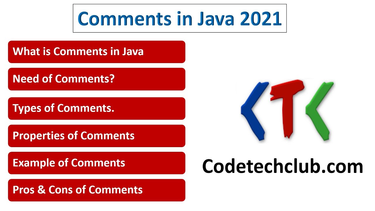 CodeTechClub's tweet card. Comments in java