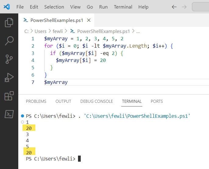 PowerShellFAQs's tweet card. Learn to replace elements in PowerShell arrays with ease. This guide covers methods like ForEach-Object and direct indexing for efficient value substitution.