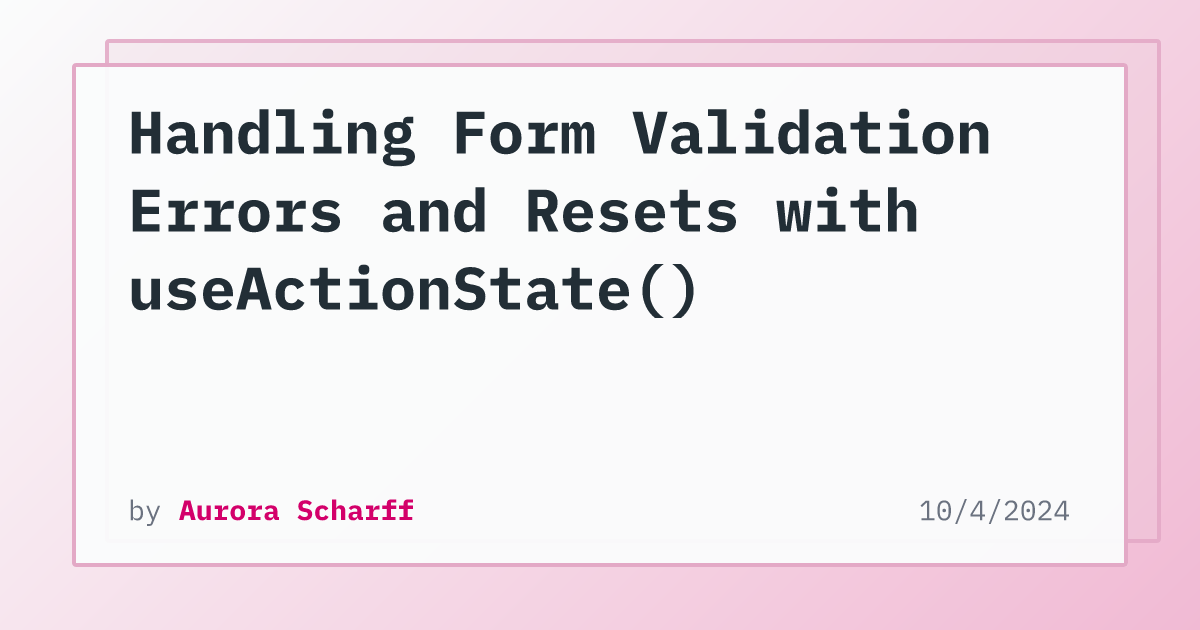 stephen_rayner's tweet card. With React 19 RC announced, the `useActionState` hook is a powerful tool for creating a state based on the result of an action, typically useful with form submissions. However, there are unclear...