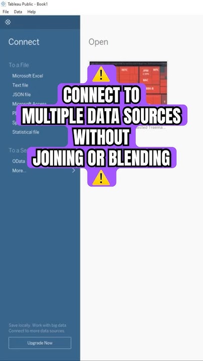datasciencedoug's tweet card. Tableau Tip - Connect to Multiple Data Sources Without Joining or...