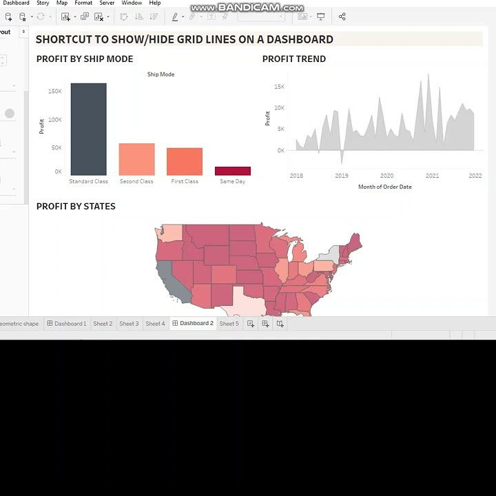 AanchalSoni10's tweet card. Tableau Quick Tip- Access Grid Lines on Dashboard with a Shortcut Key