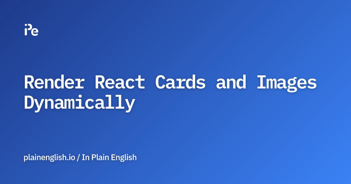 inPlainEngHQ's tweet card. Using JavaScript map()