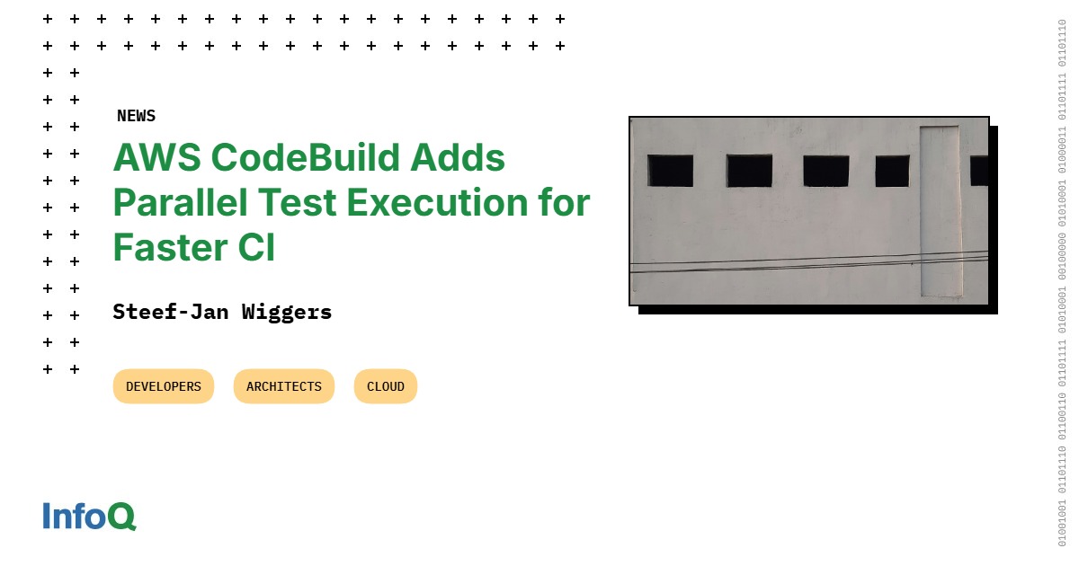 LogicataCloud's tweet card. AWS CodeBuild now supports parallel test execution, significantly reducing build times by allowing concurrent test suite runs across multiple environments. This feature addresses long CI pipeline...