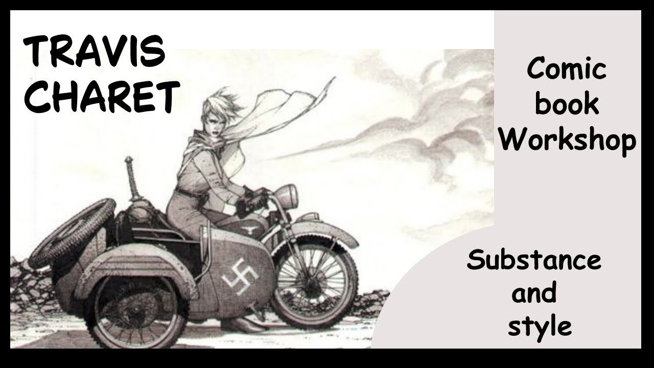 Wesleyedwardsa1's tweet card. Comic book workshop: Travis Charet