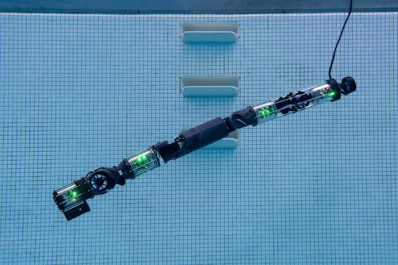 microsap_uk's tweet card. Carnegie Mellon University's acclaimed snake-like robot can now slither its way underwater, allowing the modular robotics platform to inspect ships, submarines and infrastructure for damage.