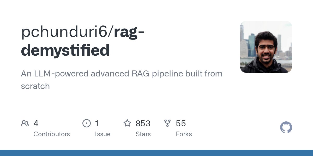roycoding's tweet card. An LLM-powered advanced RAG pipeline built from scratch - pchunduri6/rag-demystified