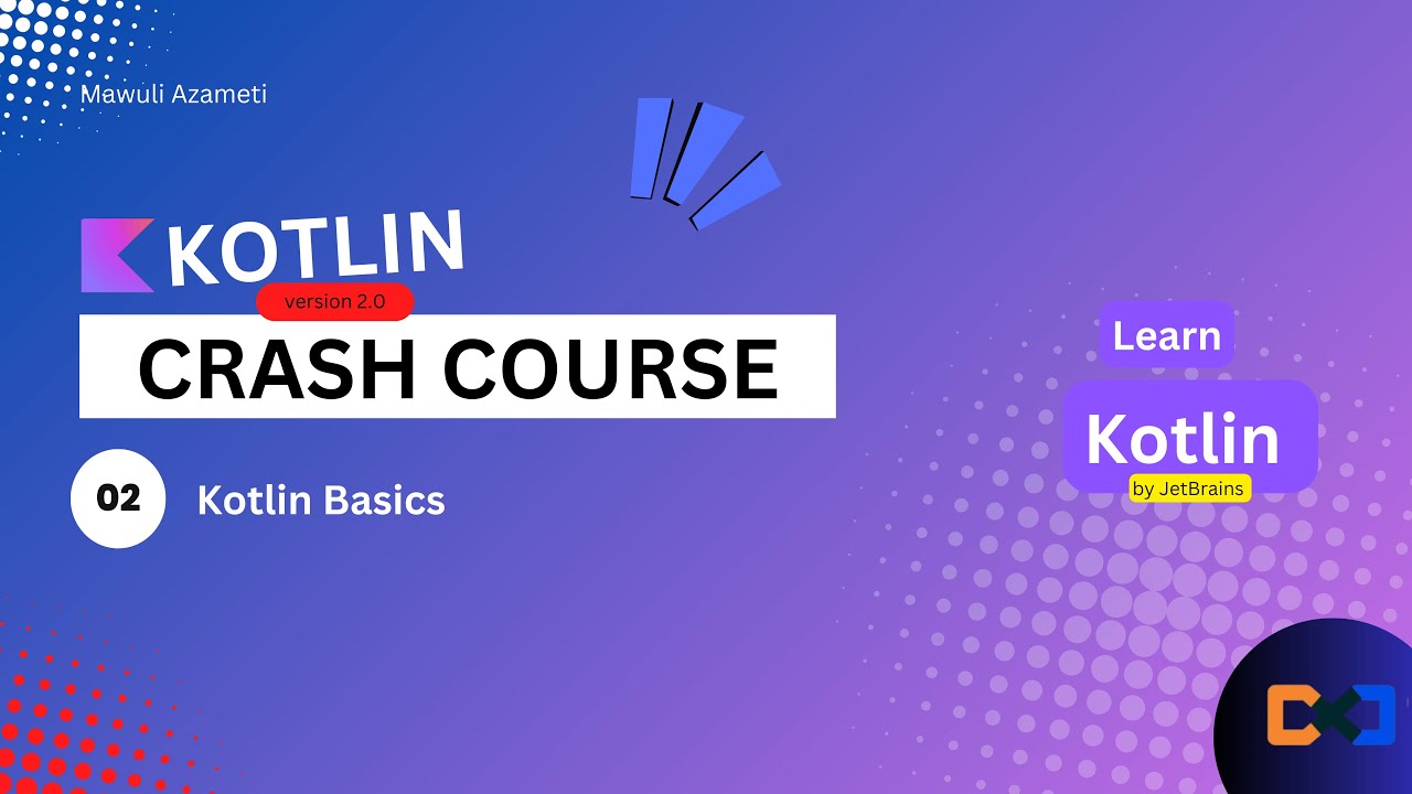 mawulikazameti's tweet card. Kotlin Crash Course #2 - Variables & Data Types