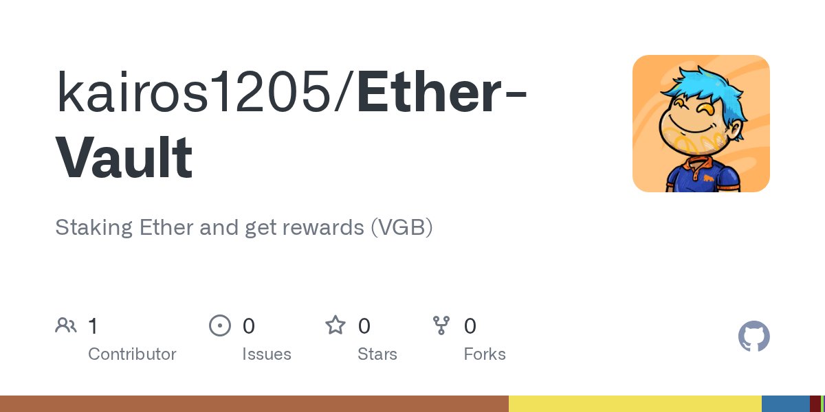kairos_cosmos's tweet card. Staking Ether and get rewards (VGB). Contribute to kairos1205/Ether-Vault development by creating an account on GitHub.