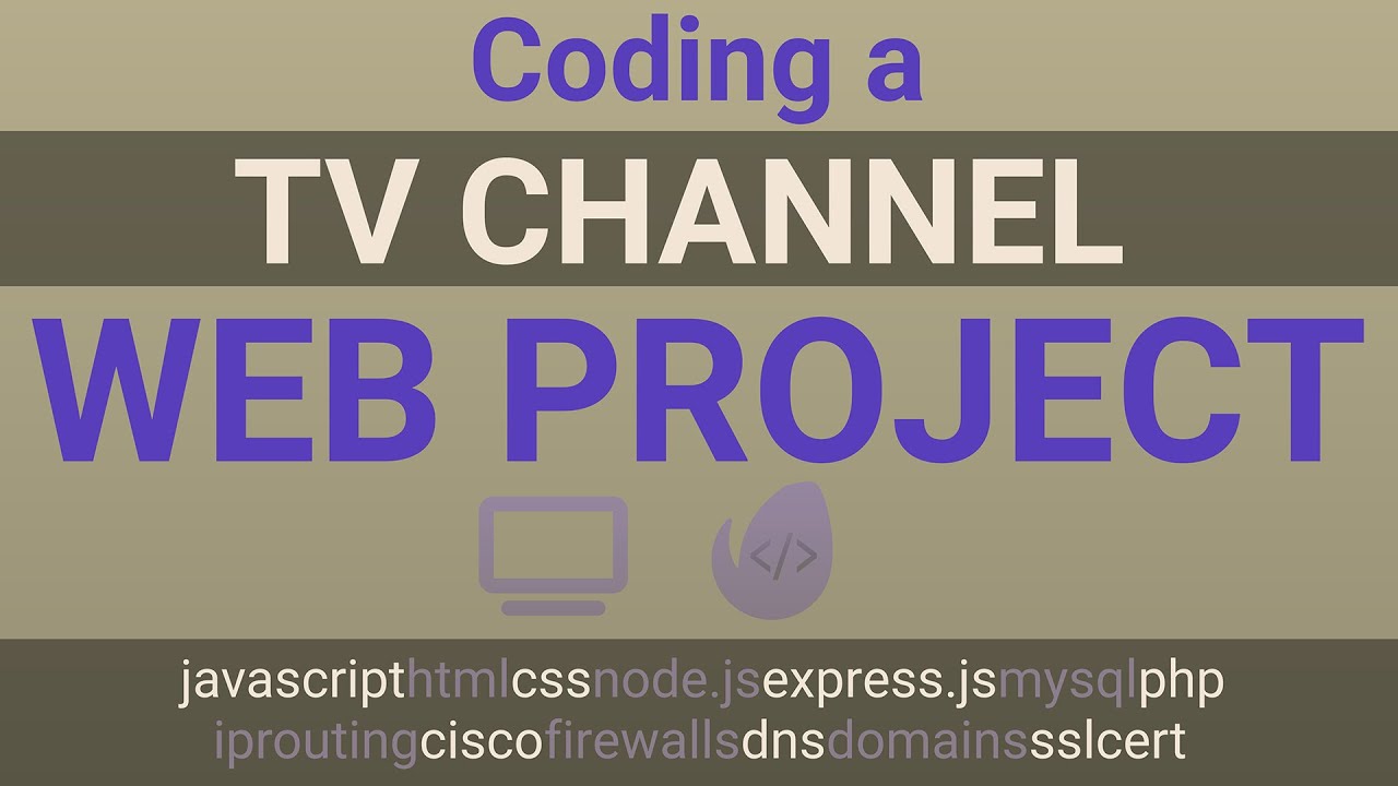 drJonasBirch's tweet card. Coding a tv channel WEB project (js, php, html, css, node, express,...
