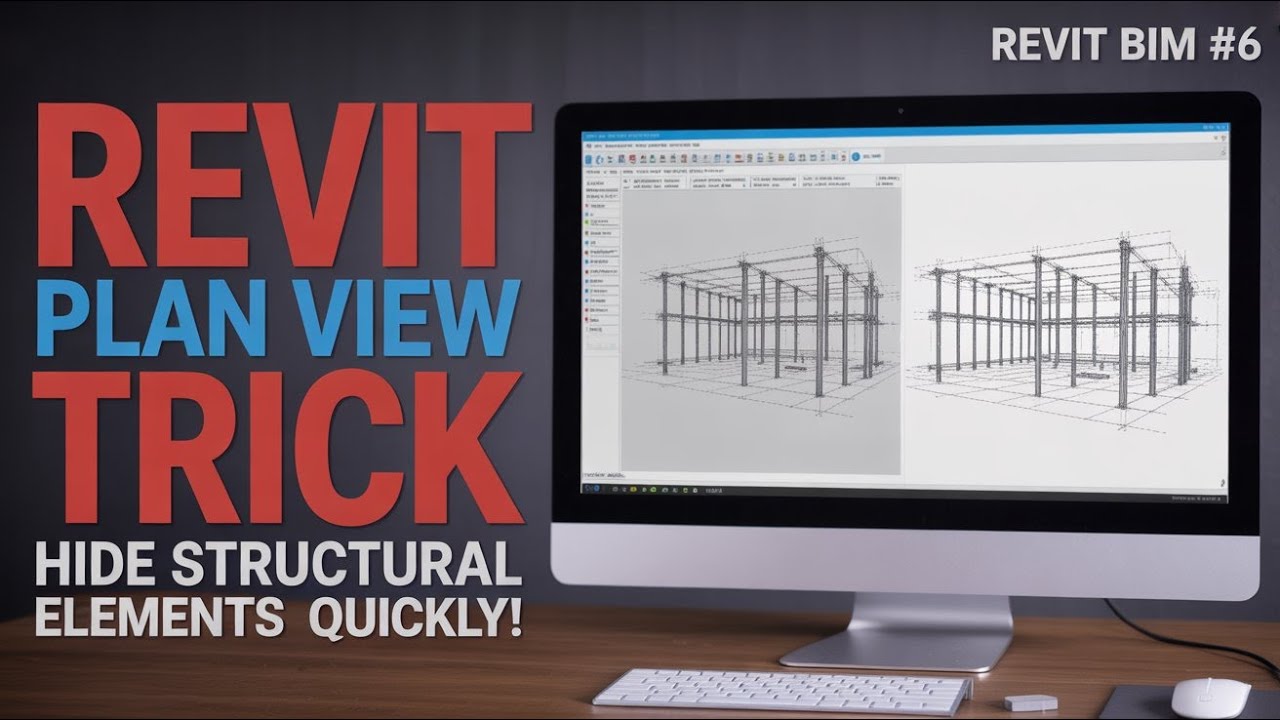 CIVILTutorials's tweet card. Revit BIM | Separate Structural & Architectural Plan Views | Hide...