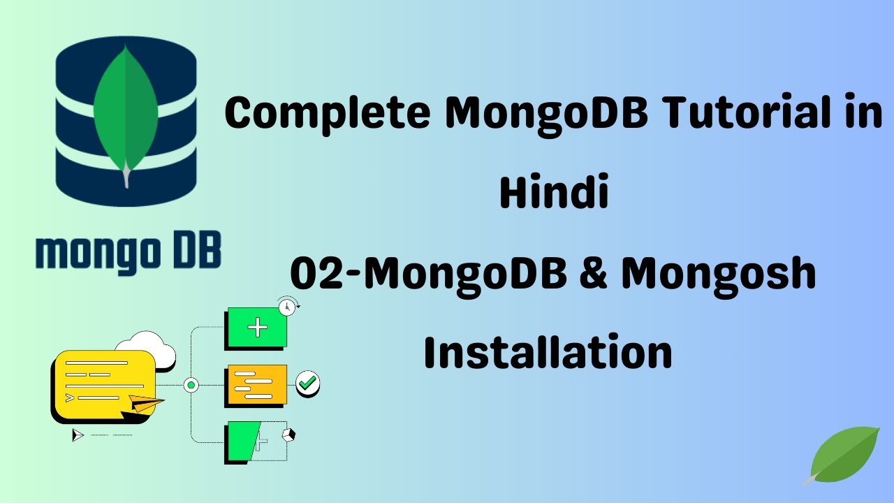 imran1mind's tweet card. 🔴 Complete MongoDB Tutorial - 02- MongoDB & Mongosh Installation,...