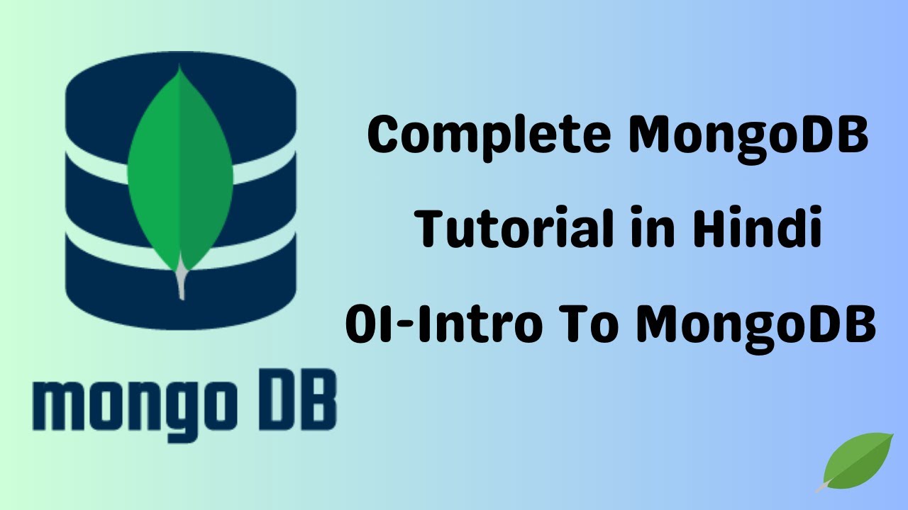 imran1mind's tweet card. 🔴 Complete MongoDB Tutorial - 01-MongoDB Basics: An Introduction to...