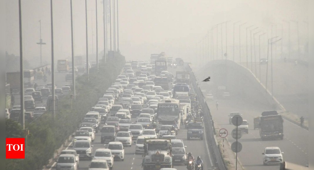 amitabhk87's tweet card. Delhi's air quality plunged into the 'red zone' on Diwali night as fireworks celebrations extended beyond permitted hours. Most monitoring stations re