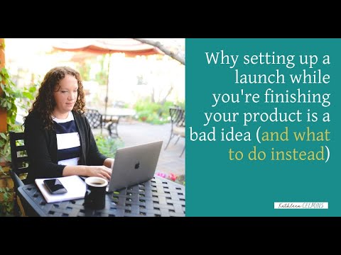 dabblemediallc's tweet card. Why setting up a launch while you're finishing your product is a bad...