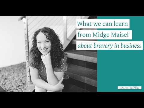 dabblemediallc's tweet card. What we can learn from Midge Maisel about bravery in business