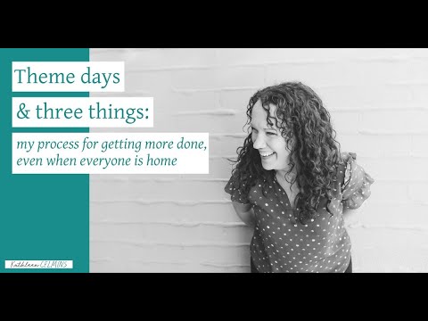 dabblemediallc's tweet card. Theme days and three things: my process for getting more done, even...