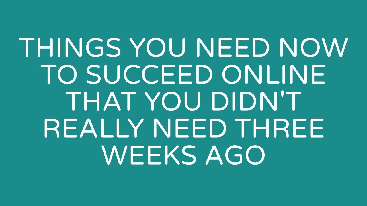 dabblemediallc's tweet card. Things you need NOW to succeed online that you didn't really need...