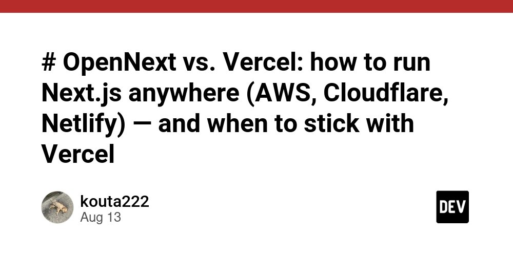 kouprogramming's tweet card. TL;DR Vercel is the "it just works" home for Next.js with zero-config deploys,...