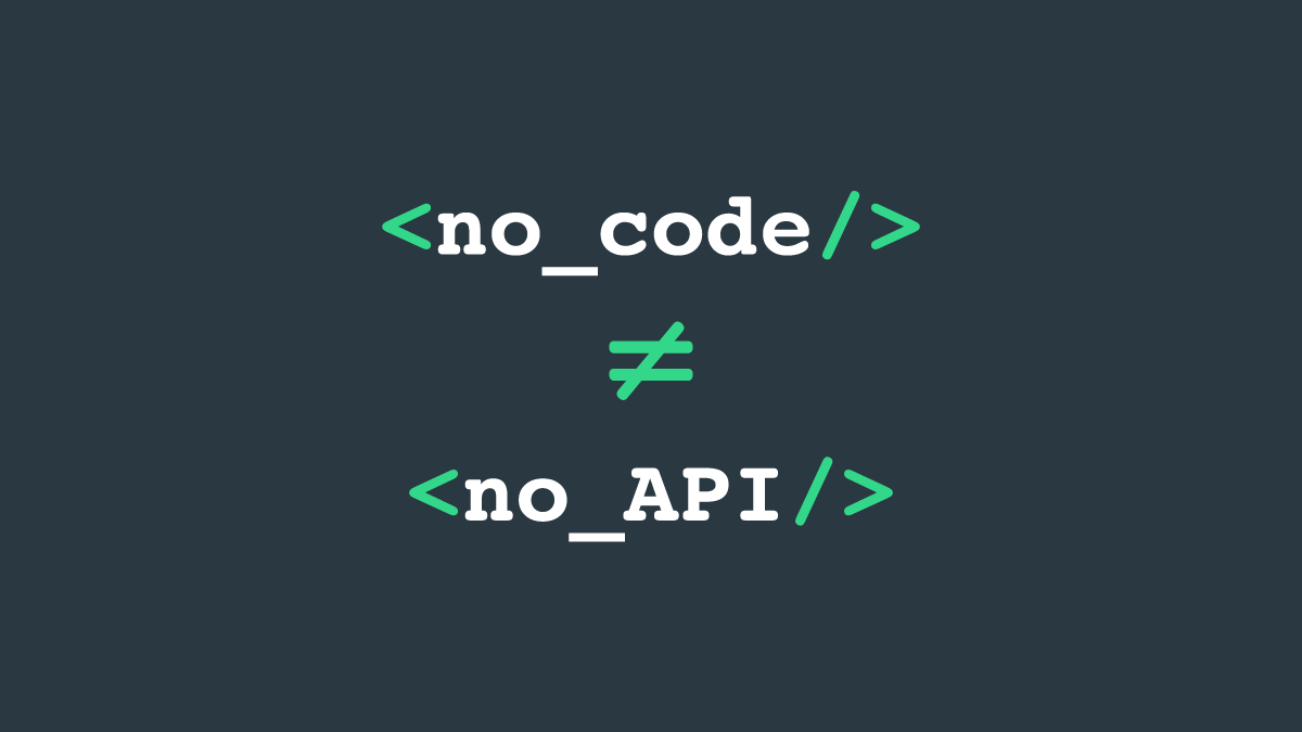 nordicapis's tweet card. Low-code/no-code platforms allow those who don't have a ton of development experience to build sites or services that they couldn't otherwise do without professional help.
