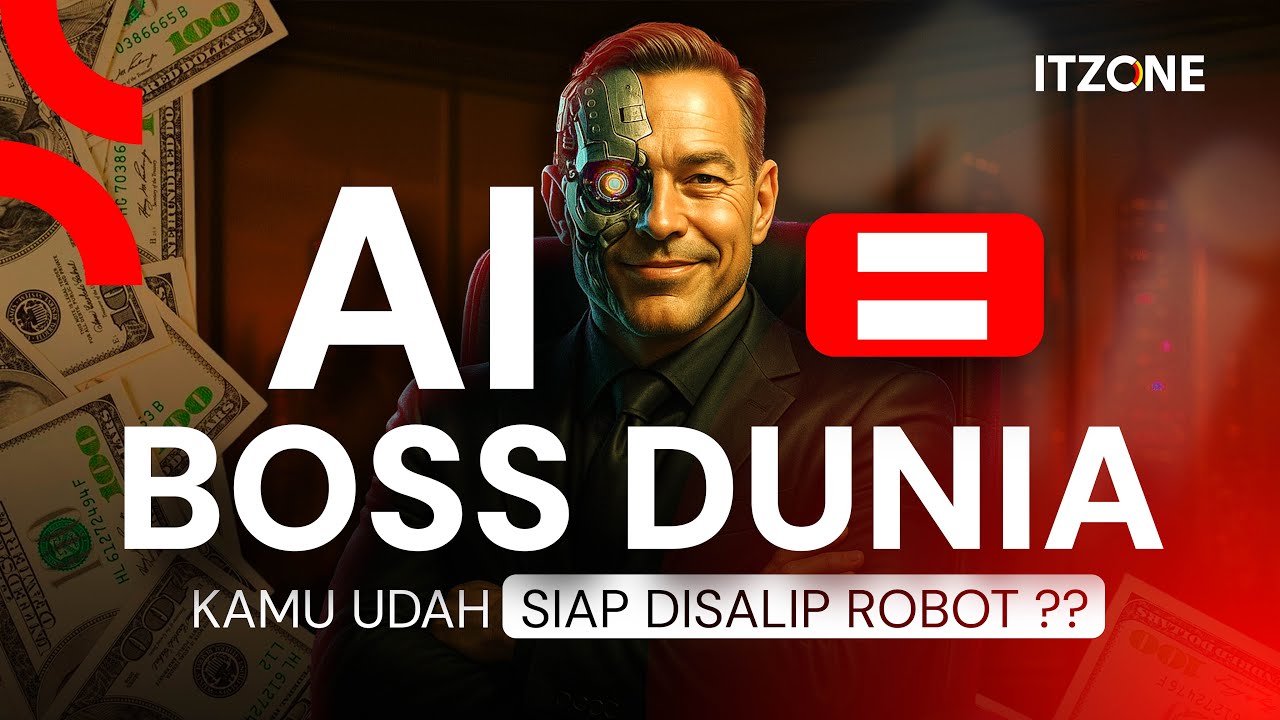 CourseNetID's tweet card. DUNIA TANPA MANUSIA‼️ AI AKAN AMBIL ALIH SEMUANYA, TERMASUK HIDUPMU...