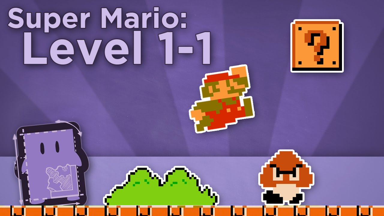 gamedevmagician's tweet card. Design Club - Super Mario Bros: Level 1-1 - How Super Mario Mastered...