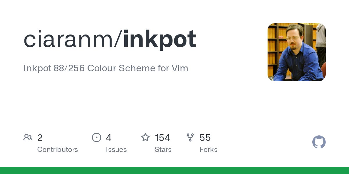 vim_master's tweet card. Inkpot 88/256 Colour Scheme for Vim. Contribute to ciaranm/inkpot development by creating an account on GitHub.