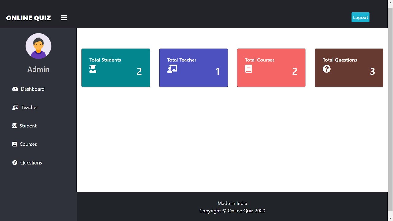 lazycoderonline's tweet card. Online Quiz System || FREE Source Code || LazyCoder