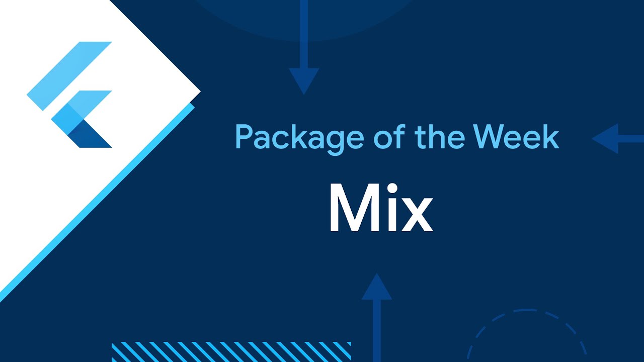 FlutterDev's tweet card. Mix (Package of the Week)