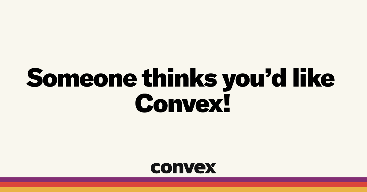 codingwithjamal's tweet card. Get Convex resources for free with this referral code.