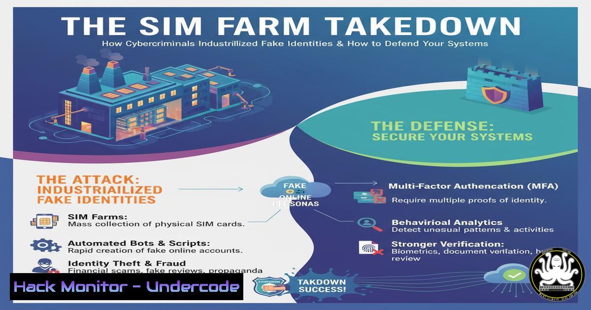UndercodeUpdate's tweet card. The SIM Farm Takedown: How Cybercriminals Industrialized Fake Identities and How to Defend Your Systems - "Undercode Testing": Monitor hackers like a pro. Get