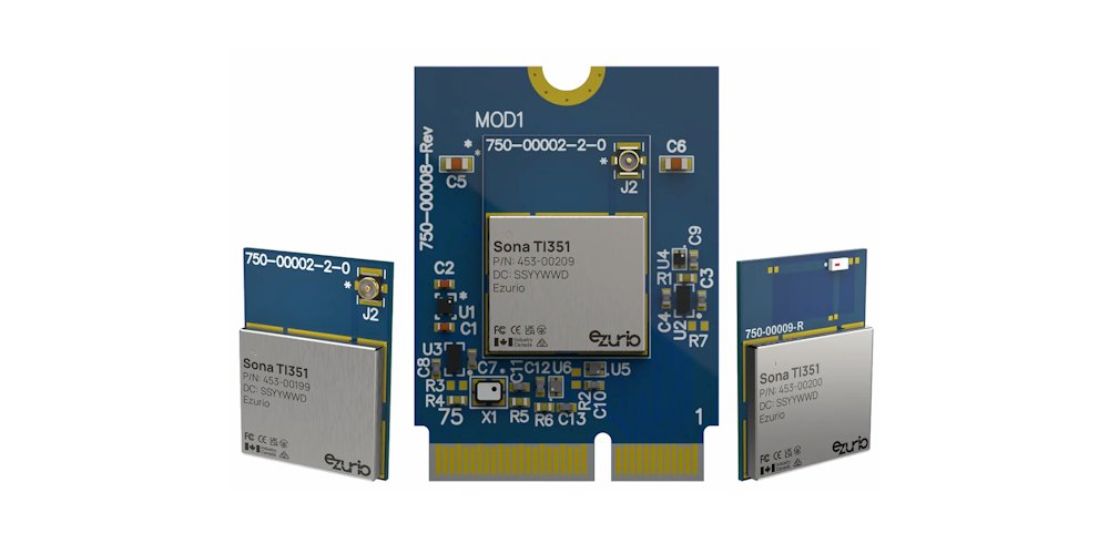 portalarduino's tweet card. Ezurio lanza el módulo Wi-Fi 6 Sona TI351, la última innovación en conectividad IoT para aplicaciones industriales y médicas