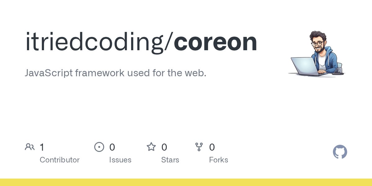 itriedcoding's tweet card. JavaScript framework used for the web. . Contribute to itriedcoding/coreon development by creating an account on GitHub.