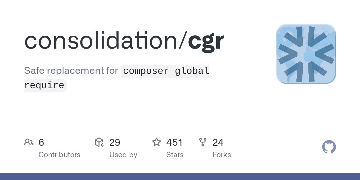 taylorotwell's tweet card. Safe replacement for `composer global require`. Contribute to consolidation/cgr development by creating an account on GitHub.