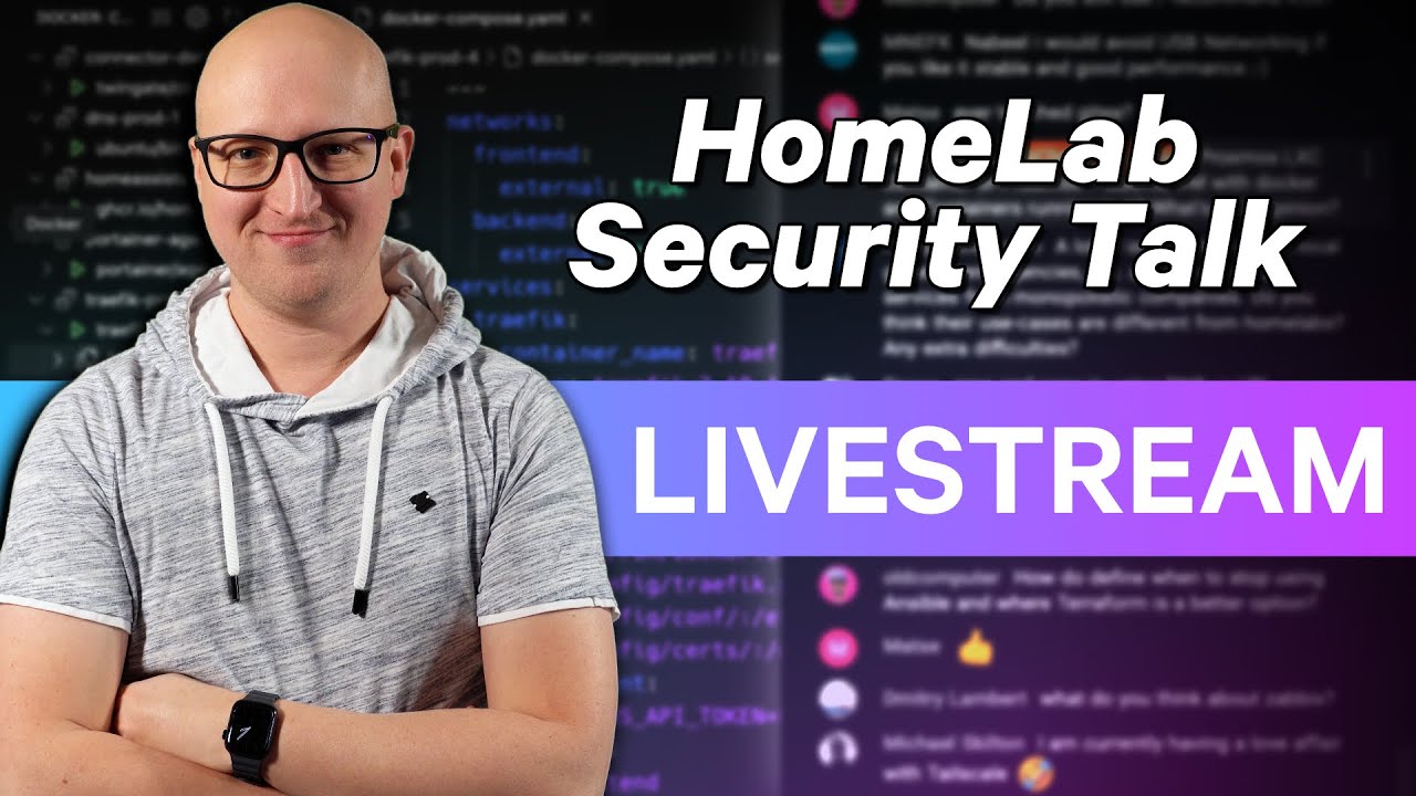 ChristianLempa's tweet card. How secure your HomeLab has to be?