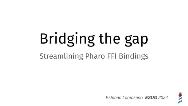 pharoproject's tweet card. Bridging the gap: Streamlining Pharo FFI Bindings
